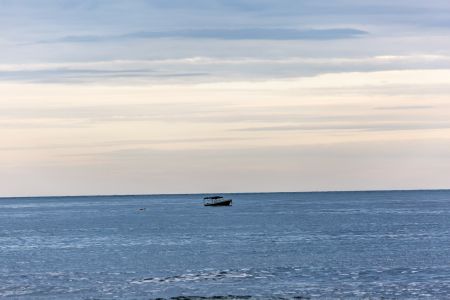 天空,自然风光,海洋,白云,交通工具,船