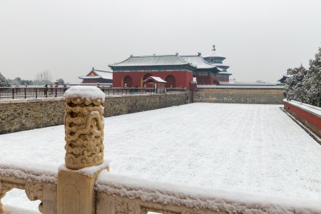 建筑,天坛,传统建筑,古建筑,雪下的天坛,中国,北京,历史古迹,雪,冬天