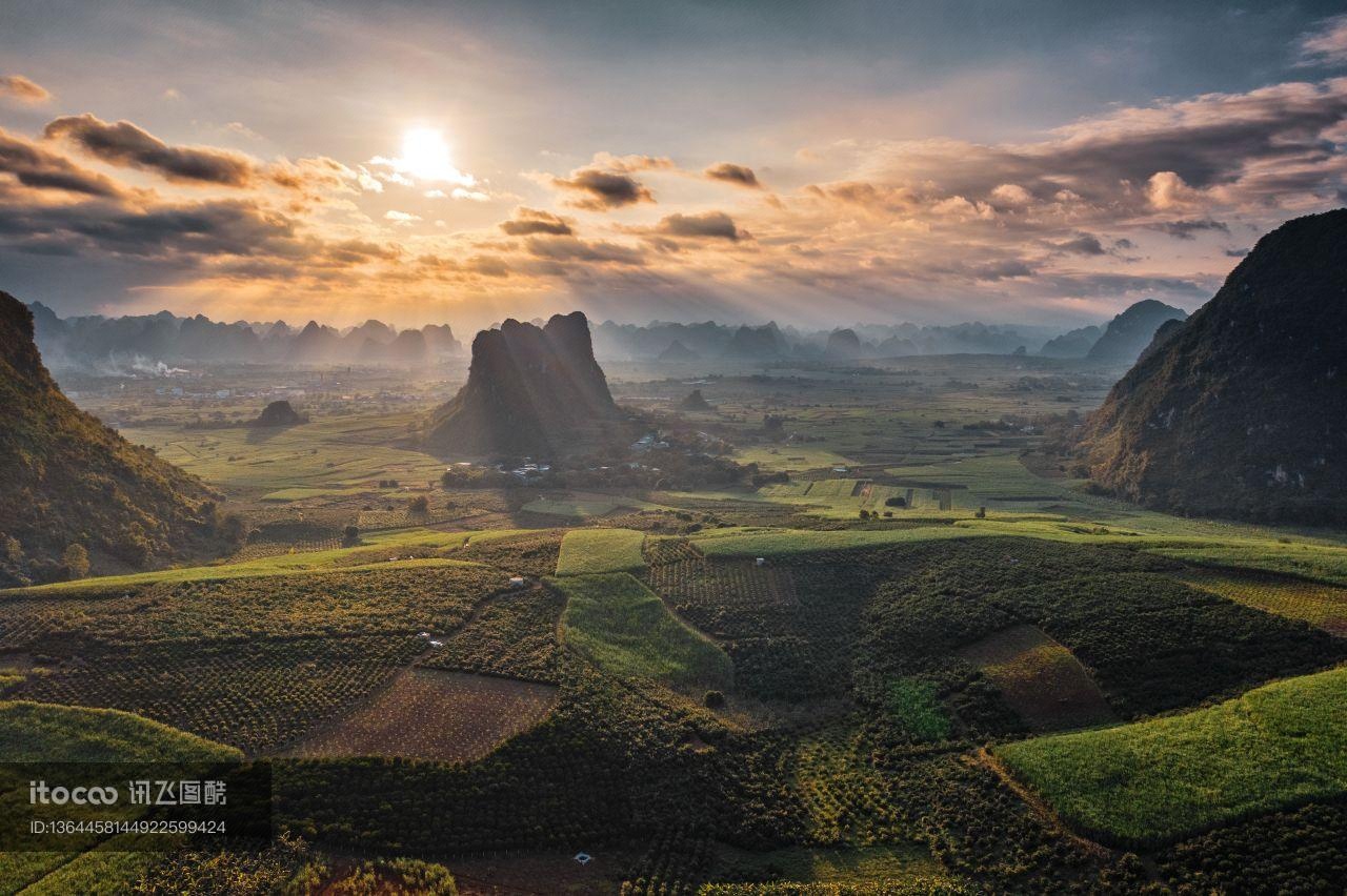 自然风光,山川,全景
