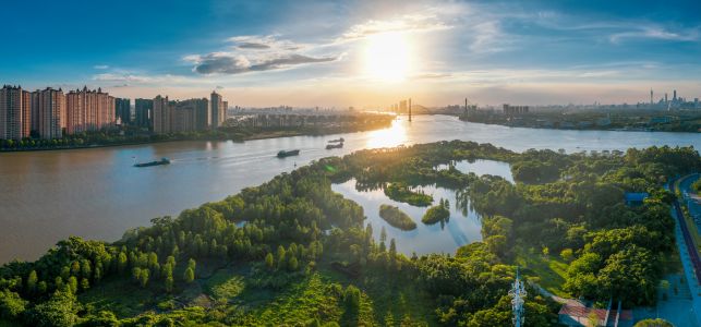 自然风光,江河,建筑,湖泊