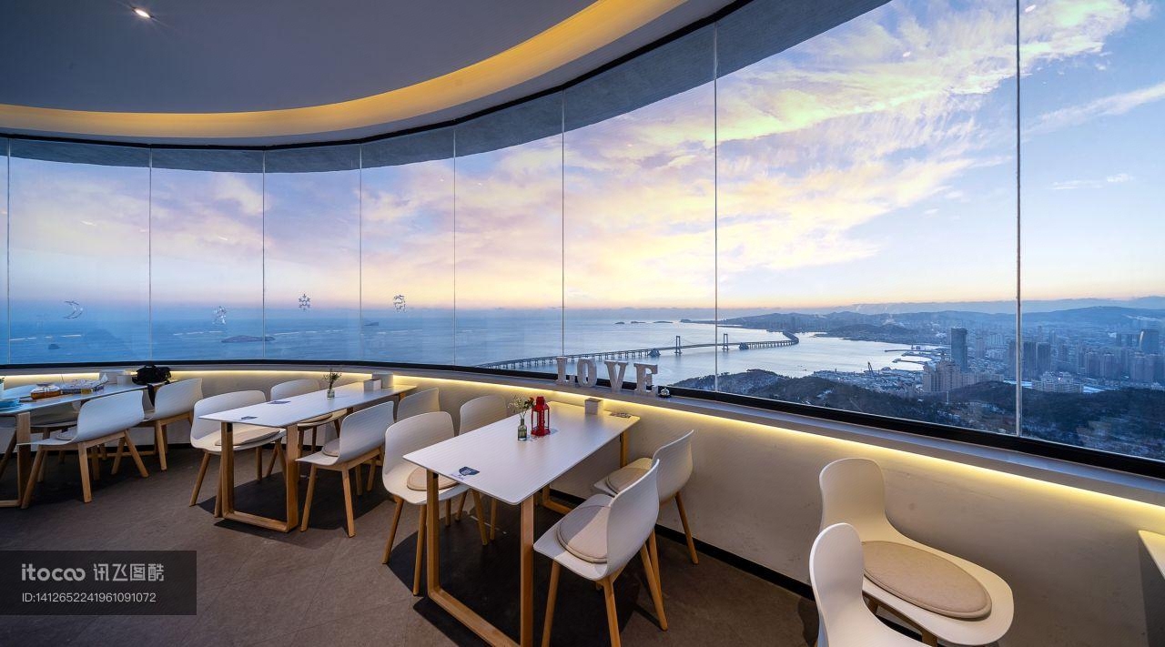 滨海休闲度假旅游,浪漫海岸生活,建筑