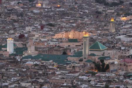摩洛哥,国外,城镇,村镇,俯瞰,全景,建筑