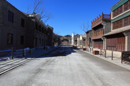 建筑,街道,现代建筑,城市街道,城镇,天空,北京,古北水镇