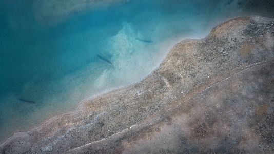 俯瞰,海洋,自然风光,沙滩