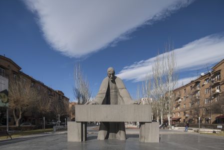 雕像,国外,建筑,天空,白云