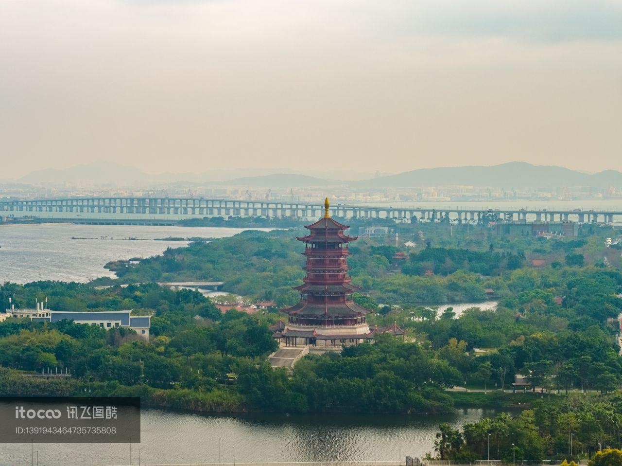 厦门园博苑,传统建筑,寺塔