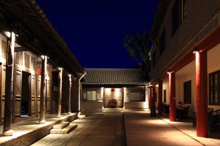 村镇,夜晚,城镇,建筑,古北水镇,中国,北京