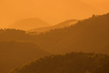 自然风光,山川,高原,全景,天空,峡谷