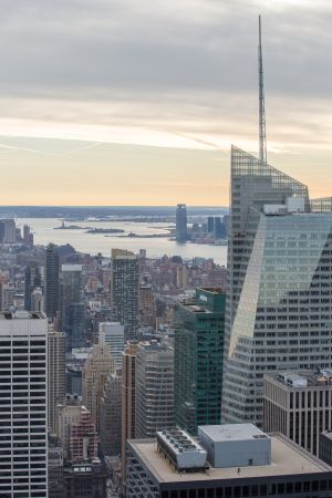 城镇,都市,全景,现代建筑,高楼大厦,建筑,天空