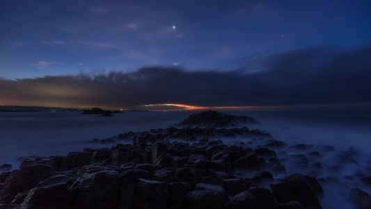 自然风光,岩石,天空,海洋