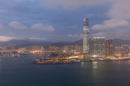 都市,建筑,城镇,江河,夜晚,中国,香港