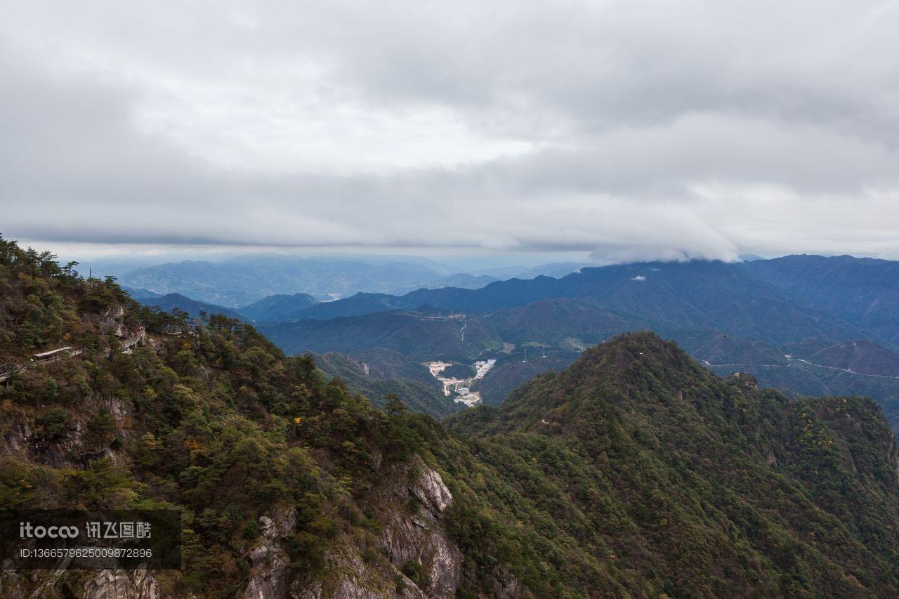 山峦,树,植物