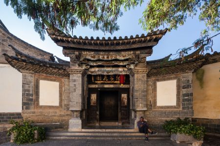 城镇,建筑,红河,中国,云南