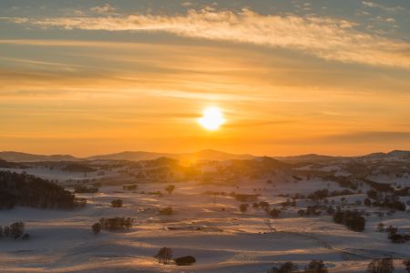 天空,气候气象,霞光,雪,自然风光,平原,冬天,植物,太阳