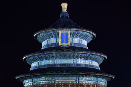 建筑,景点,历史古迹,北京,天坛,祈年殿,夜晚,特写,城镇