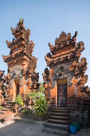 印度尼西亚,巴厘岛,传统建筑,寺塔,文明遗迹,建筑,城镇,宗教文化