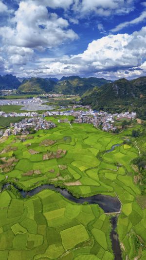 自然风光,平原,航拍