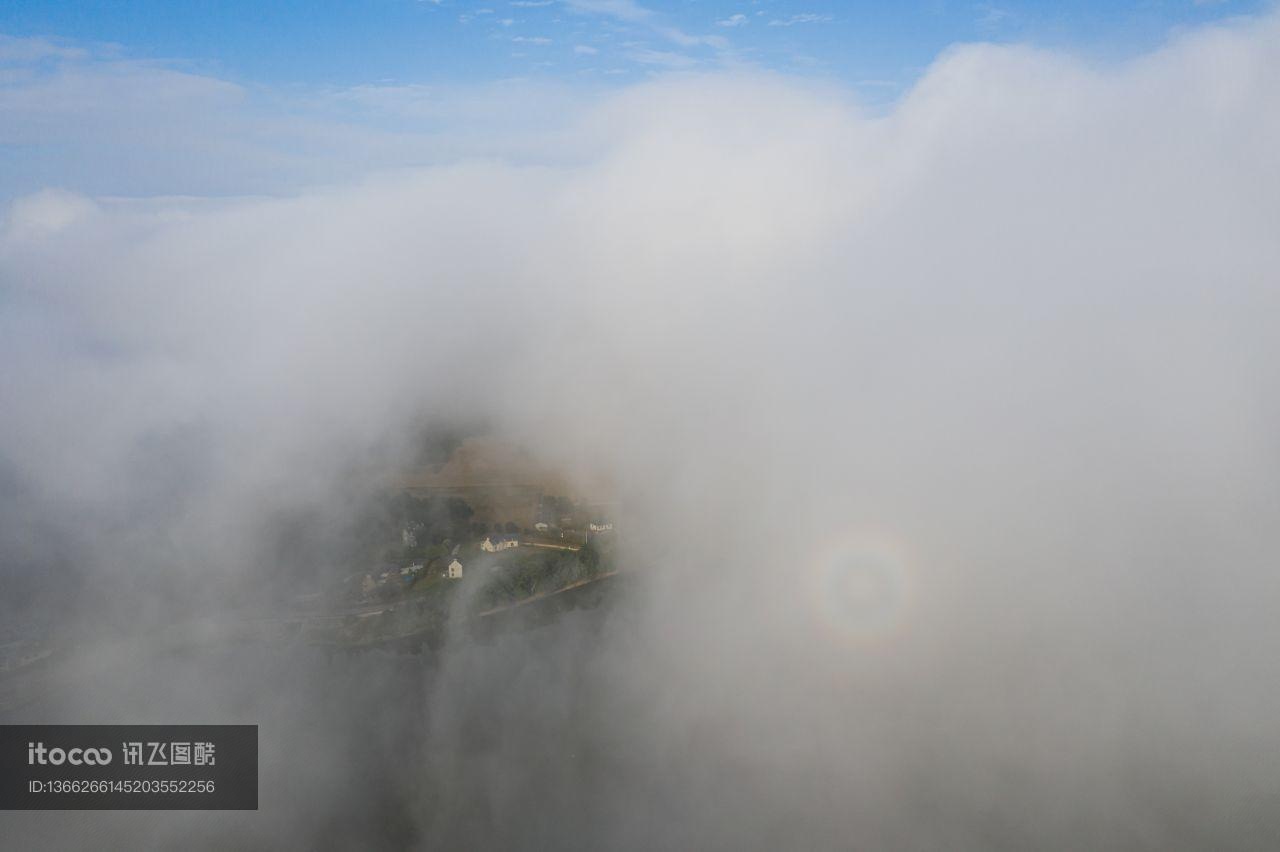自然风光,雾,云雾缭绕