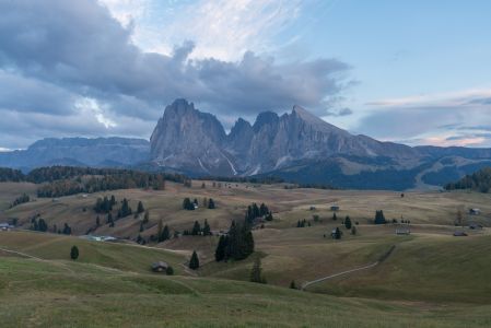 自然风光,草原,天空,白云,山川