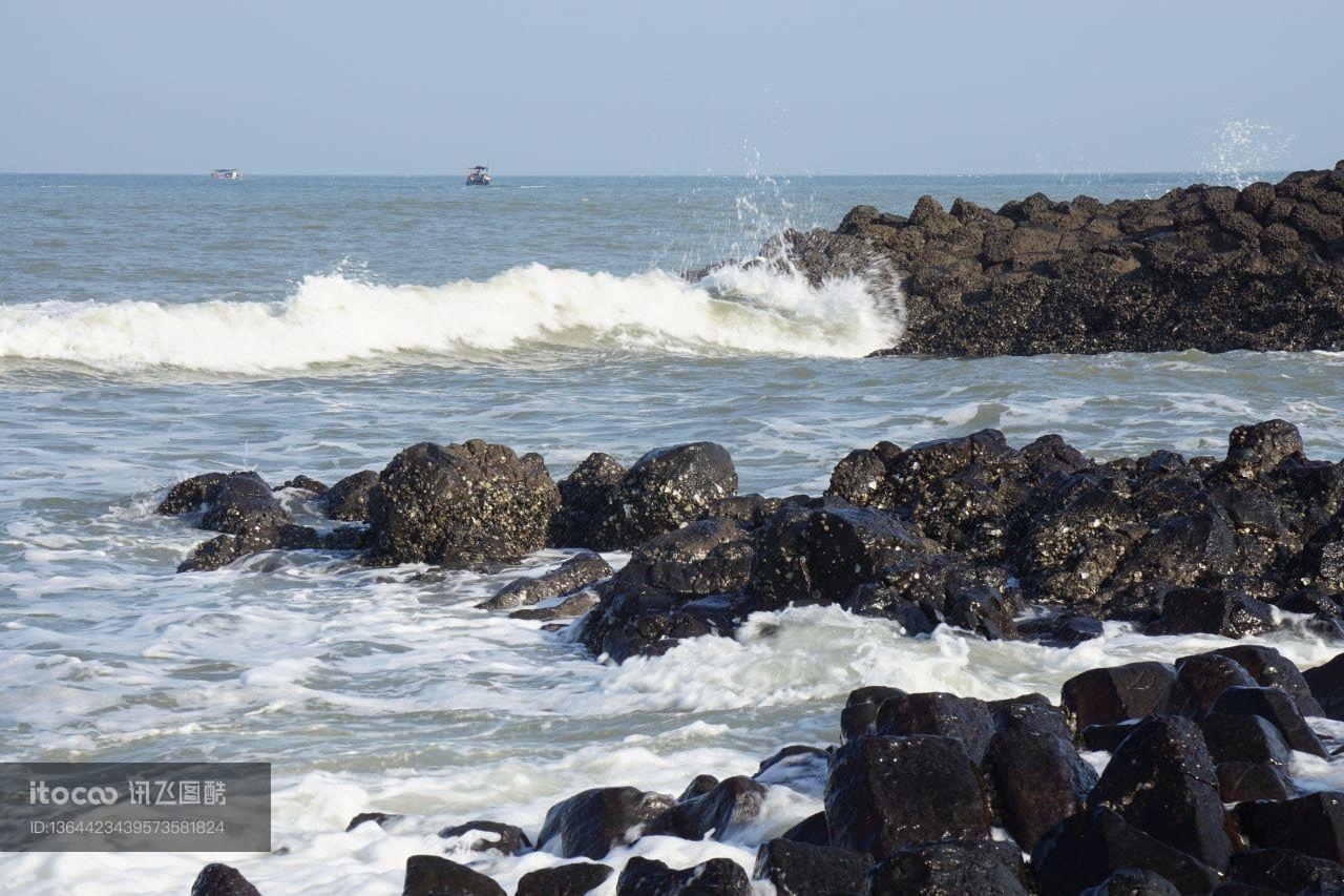 自然风光,岩石,海洋