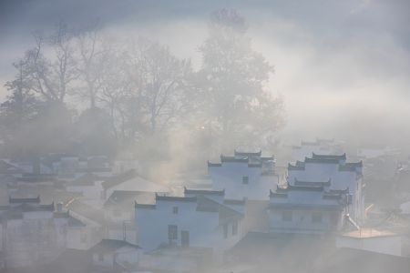 建筑,山川,民居,城镇,自然风光,全景,中国,江西,婺源