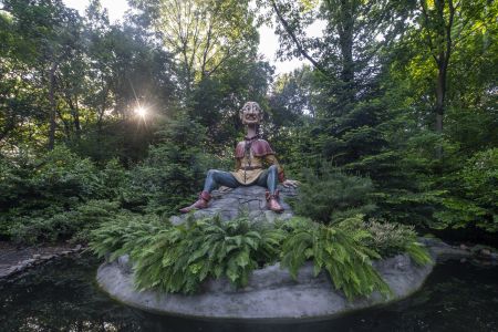 雕塑,国外,自然风光,树叶,树木,植物,荷兰