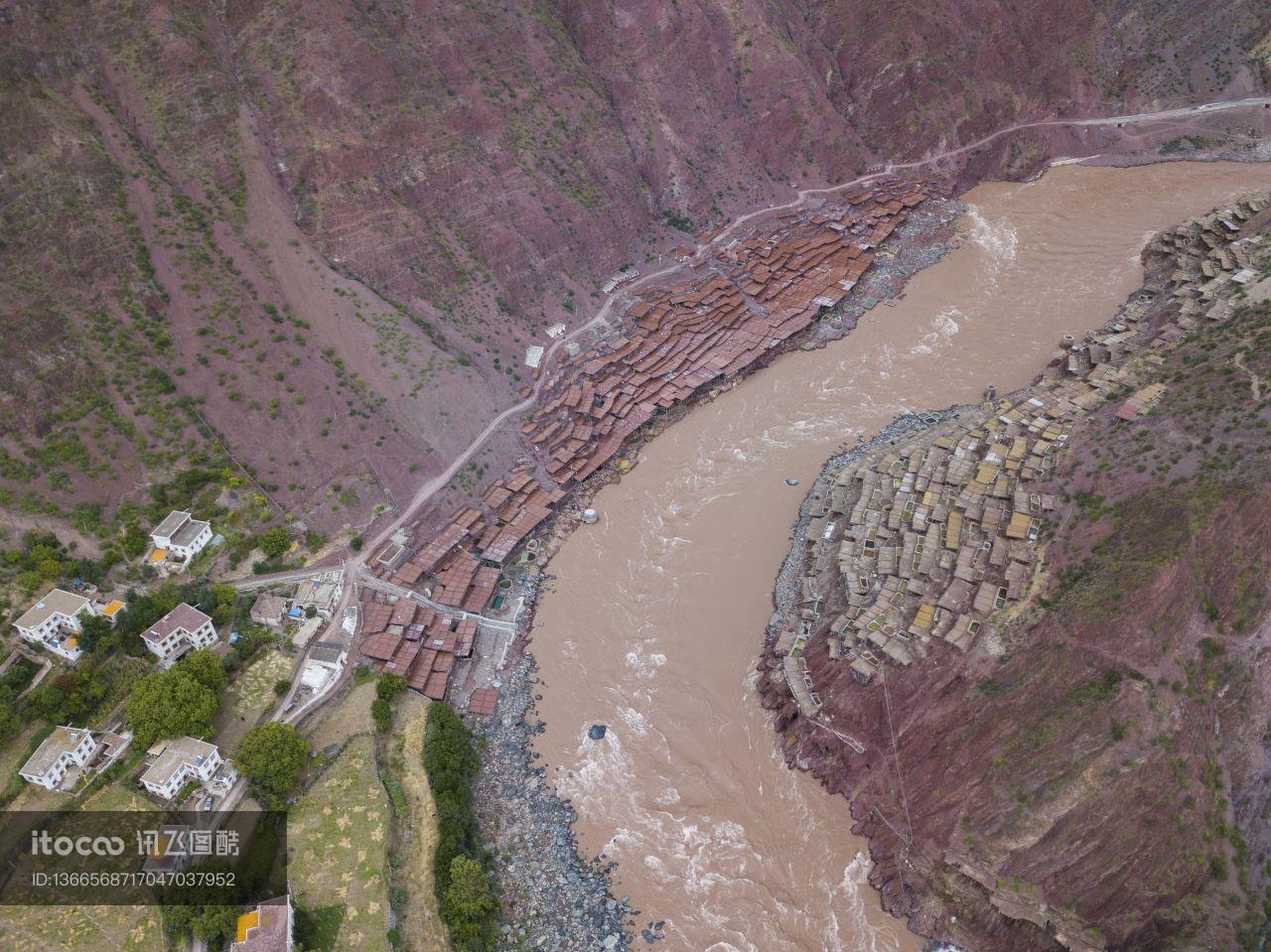 江河,峡谷,西藏