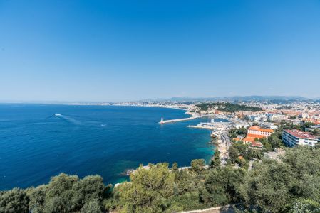 海岸线,自然风光,城镇,海洋,植物,天空,建筑