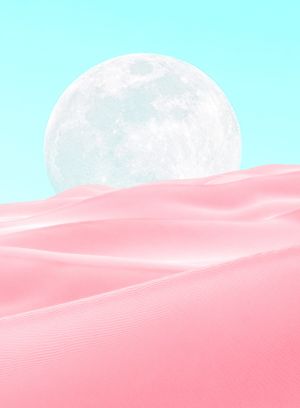 自然风光,天空,沙漠,月亮