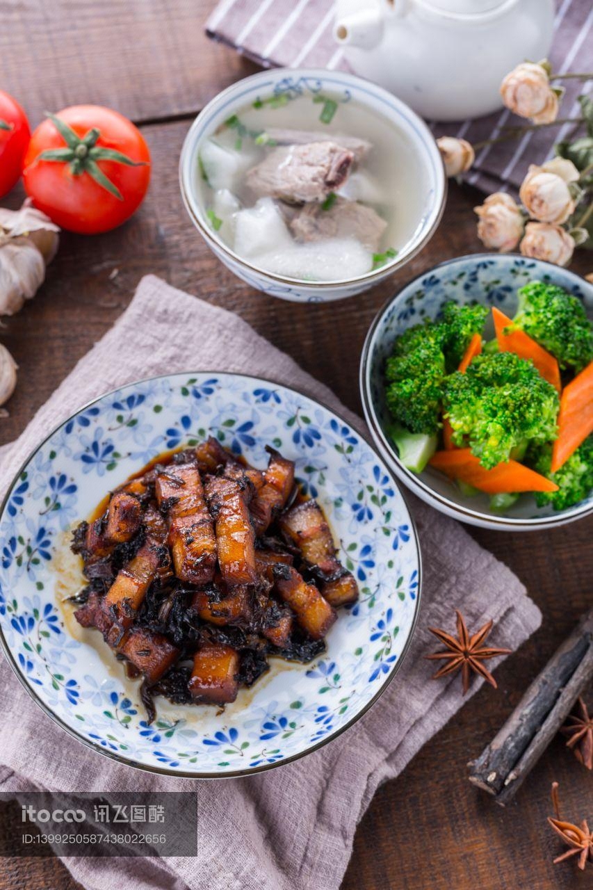 美食,肉类,梅菜烧肉