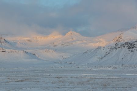 自然风光,雪山,雪,国外,白云