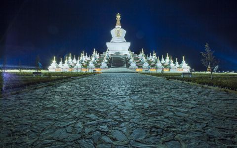 道路,雕像,建筑,景点,四川,城镇