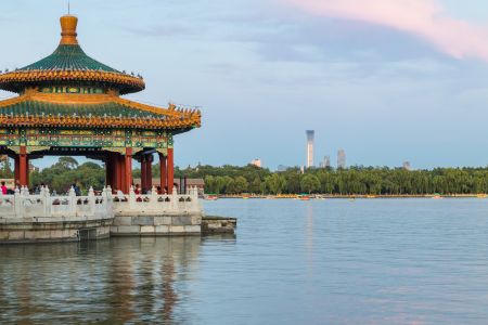 建筑,北海,公园,传统建筑,亭楼,中国,北京,江河,景点