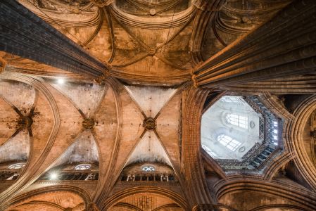 教堂,仰拍,城镇,国外,室内家居,建筑,西班牙