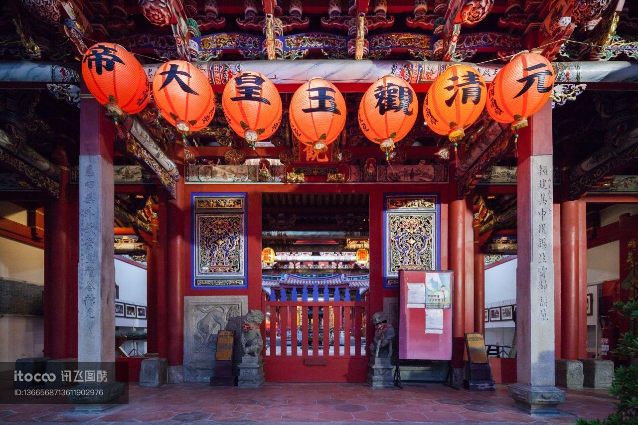 寺庙,建筑,台湾
