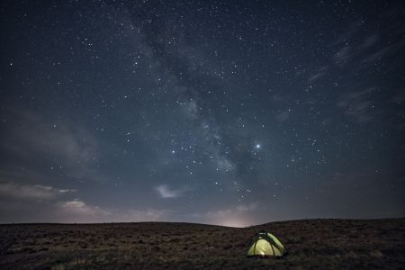 自然风光,星空,星星,夜晚,天空,帐篷