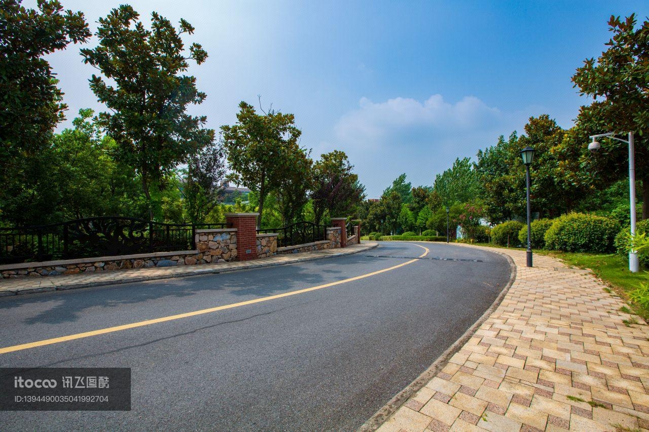 城镇,建筑,公路