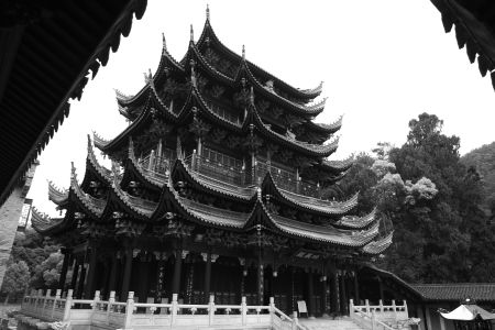 建筑,古典园林,仰拍,城镇