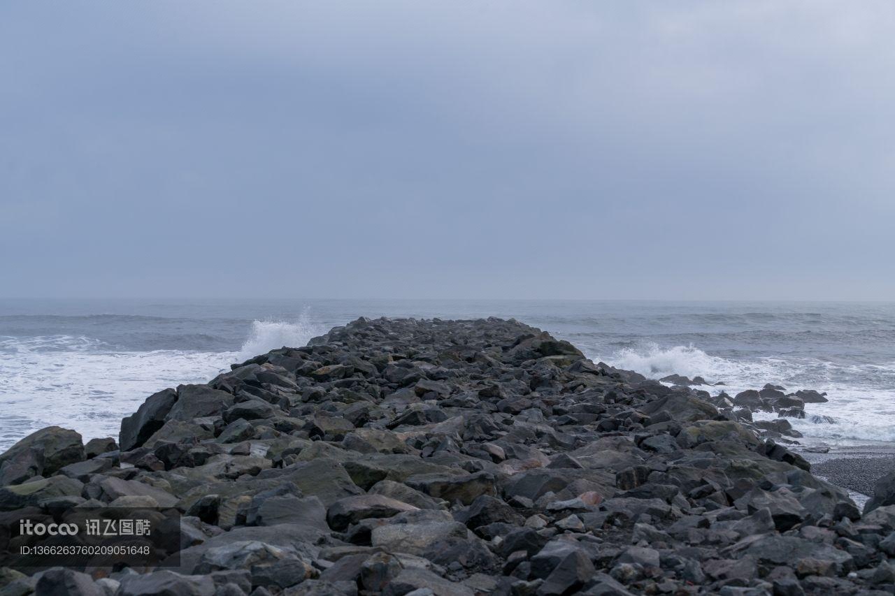 海洋,自然风光,岩石
