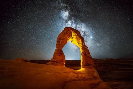 夜晚,自然风光,星空,建筑,景点,自然/人文景观,国外,全景,美国国家公园,文明遗迹,历史遗迹,戈壁,美国