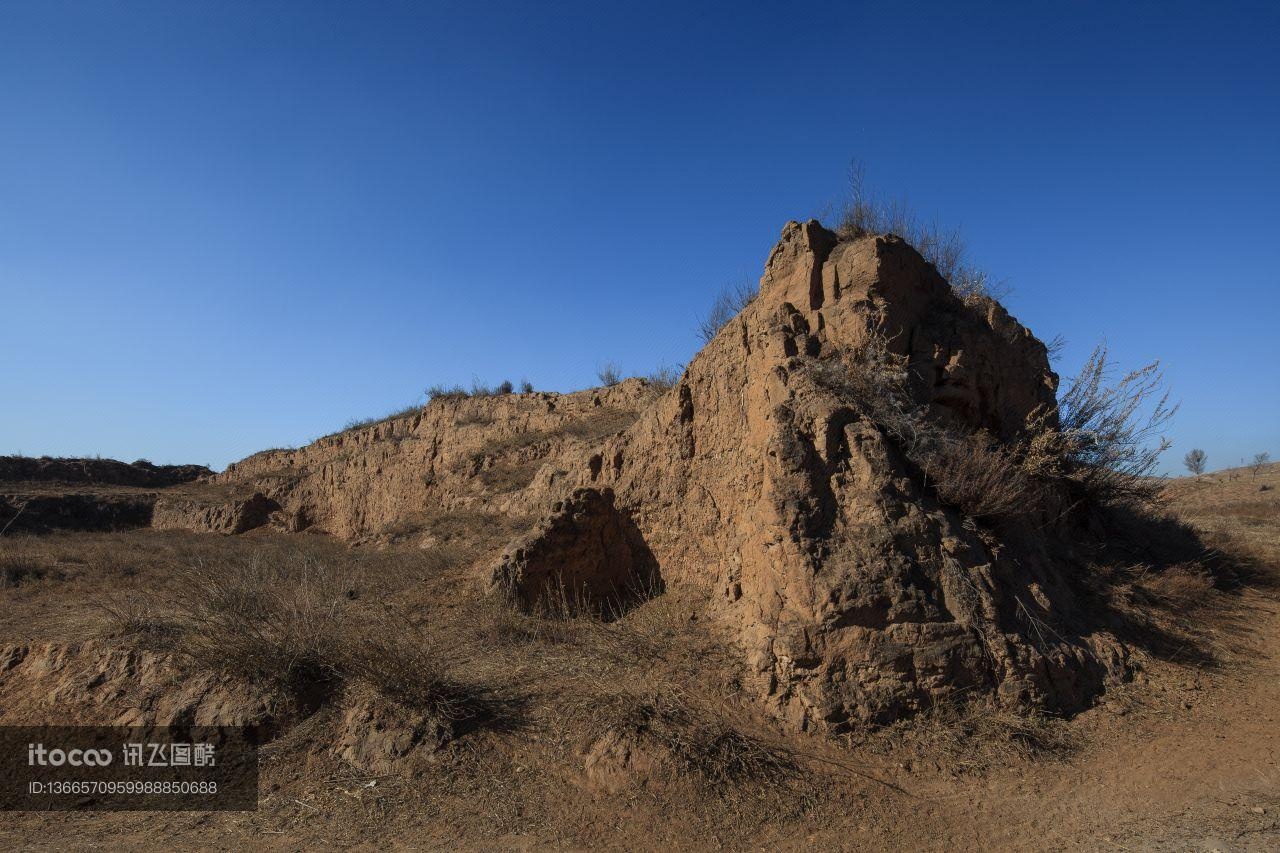 黄土高原,建筑,城镇