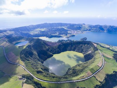自然风光,湖泊,航拍,山川