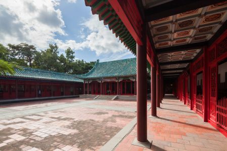 传统建筑,中式传统建筑,台中,建筑,城镇,宗教文化,台湾,中国