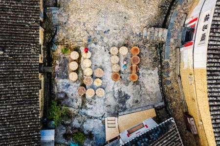 生活工作,建筑,村镇,自然风光,城镇,航拍