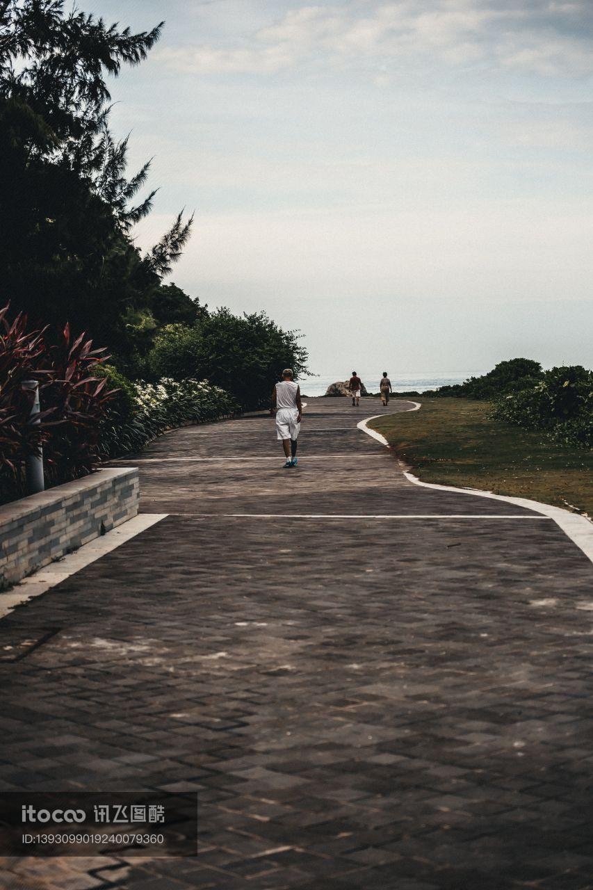 天空,自然风光,道路