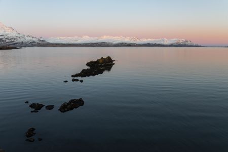 自然风光,湖泊,雪山,岩石