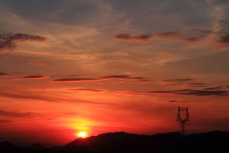 自然风光,太阳,日落