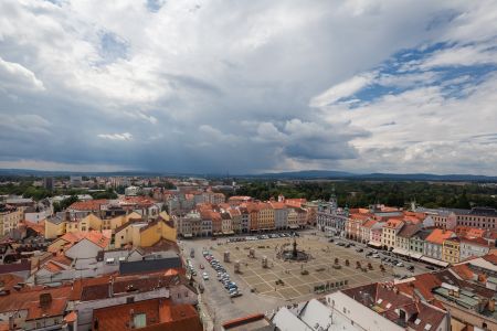 欧式建筑,民居,国外,建筑,村镇,天空,白云,捷克