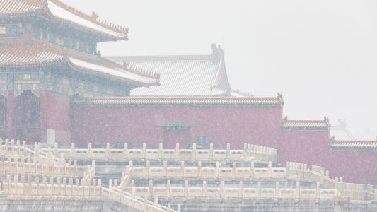 建筑,景点,历史古迹,冬天,雪,故宫,城镇,中国,北京