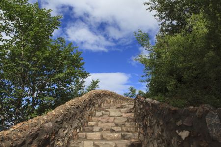 古北水镇,白云,天空,植物,树木,中国,北京,建筑,自然风光